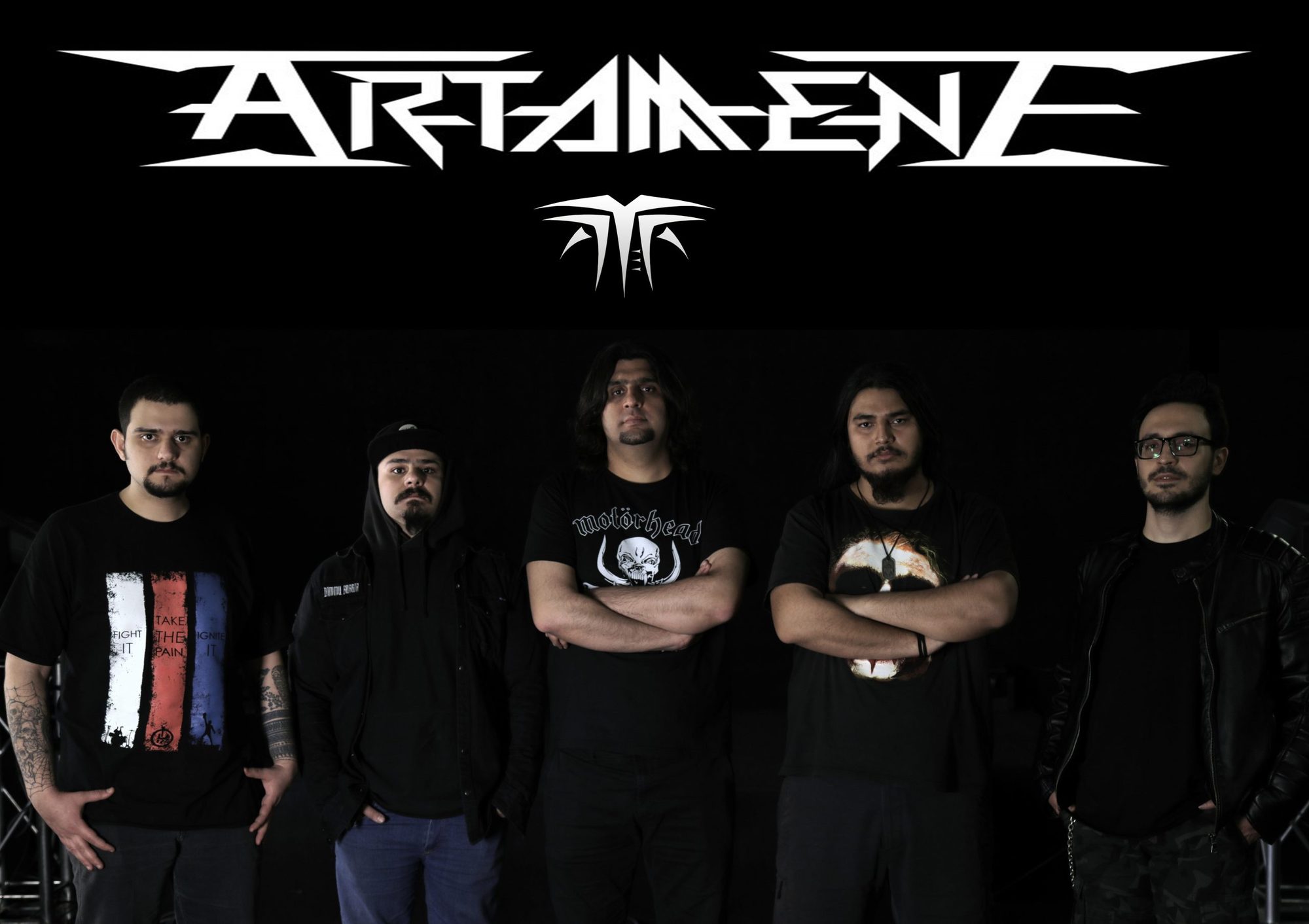 ARTAMENE logo and band photo